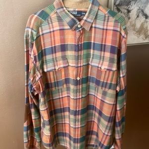 Flannel Polo Shirt